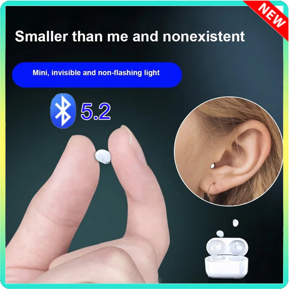 Earbuds Anc Wireless - Earphone Mini tak terlihat, headphone Mini