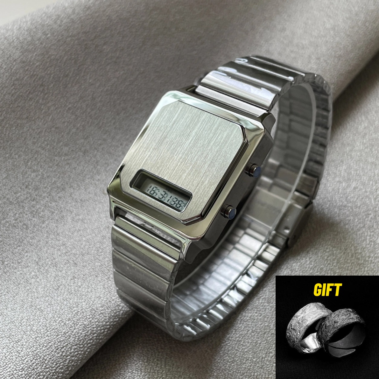 Electronics Gadgets For Men - CILOA Jam Tangan Elektronik Persegi Baru