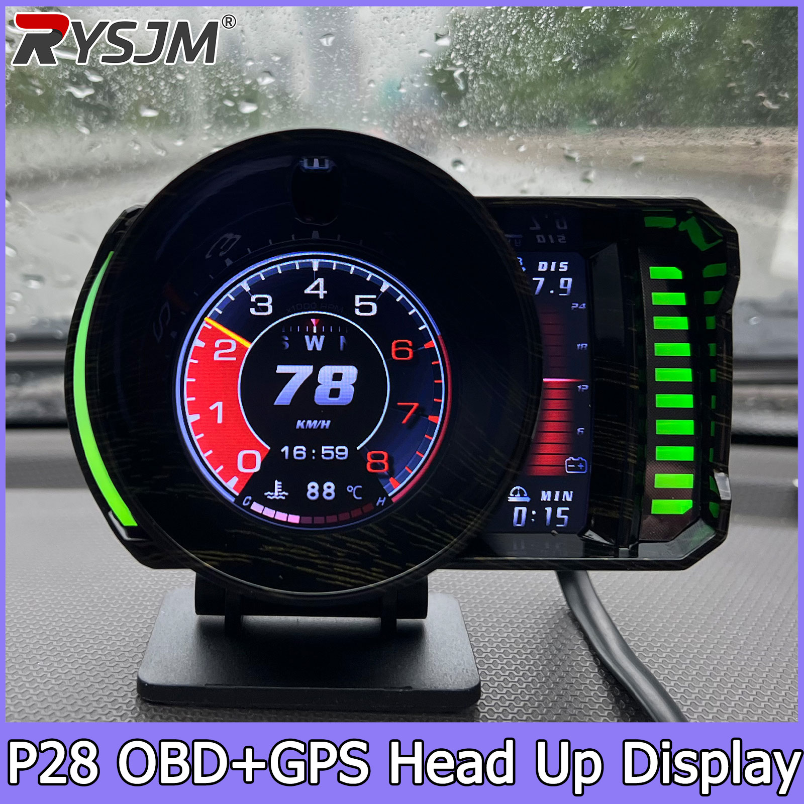Electronics Gadgets For Car - P28 OBD2 GPS Sistem Ganda Meter