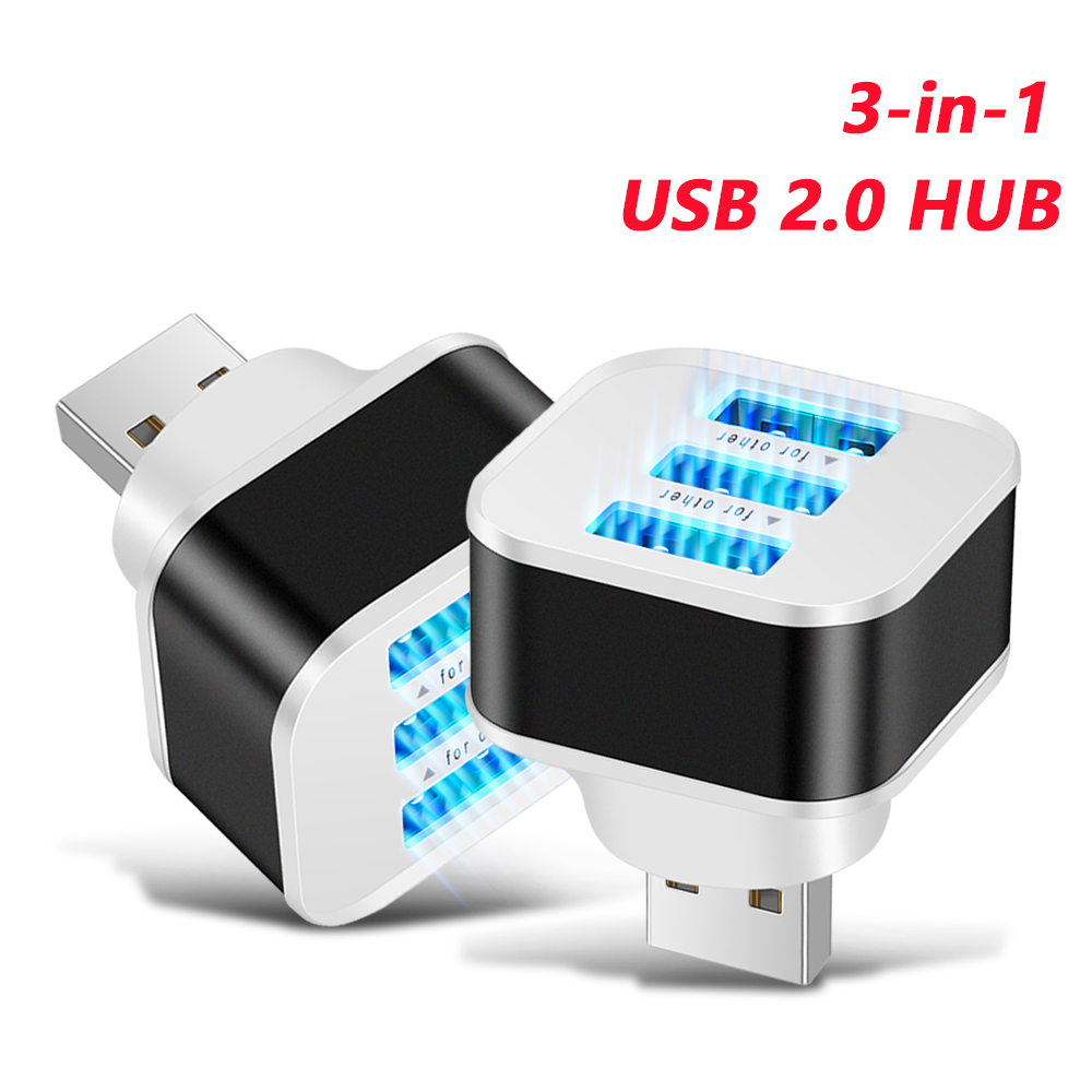 Electronics Gadgets For Car - 3 Port USB Slot Adaptor Extender