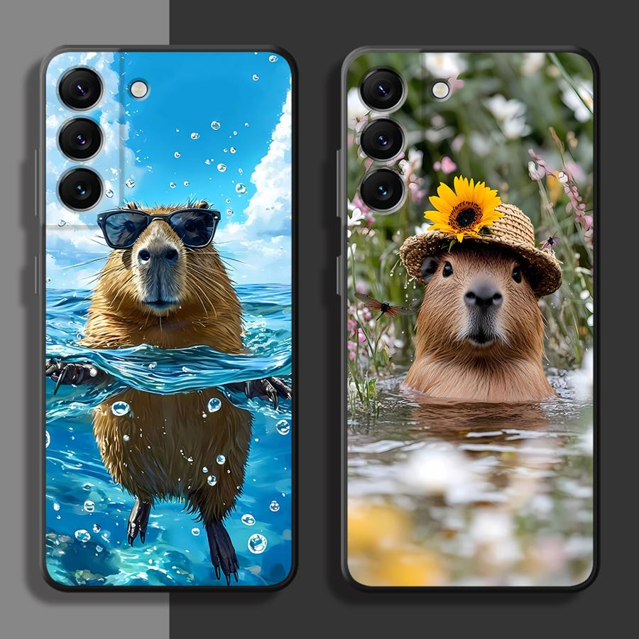 Samsung Galaxy A55 - Casing Capybara Liburan untuk Samsung Galaxy