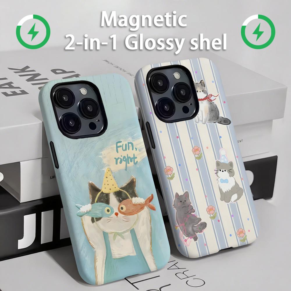 Apple Iphone 16 - Casing Ponsel Kucing dan Anjing Lucu