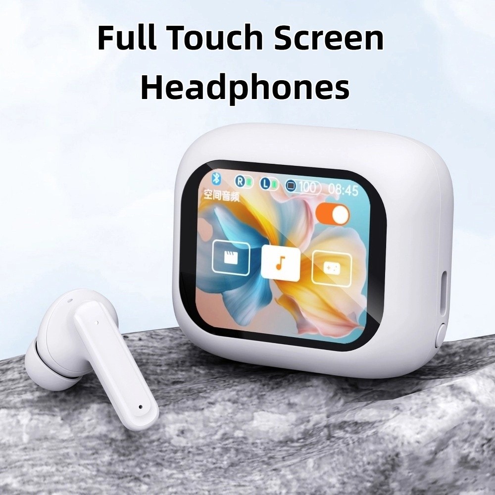 Earbuds Anc Wireless - Headphone Bluetooth 5.4 Layar Sentuh Penuh