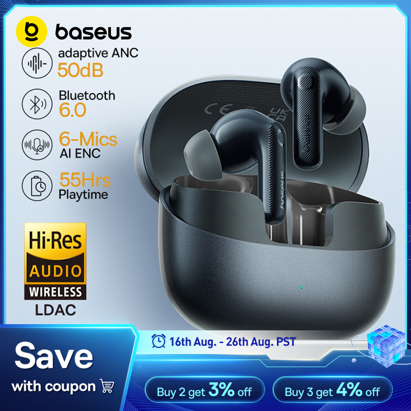 Earbuds Anc Wireless - Baseus EP10 Pro ANC Earbuds Nirkabel