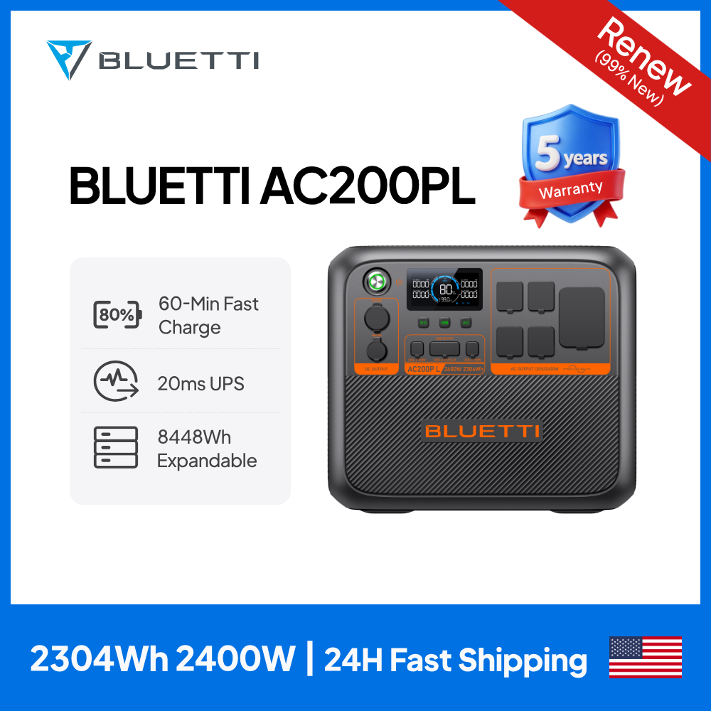Solar Powered Charger - Stasiun Tenaga Portabel BLUETTI AC200PL |