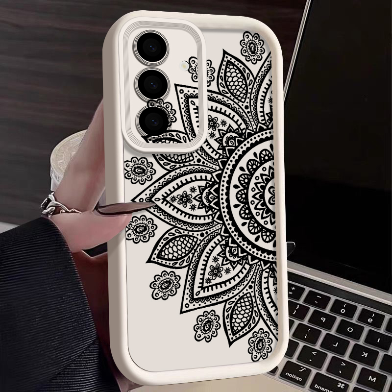 Casing Pola Totem Bunga Retro  - Samsung Galaxy A55 ulasan dan harga
