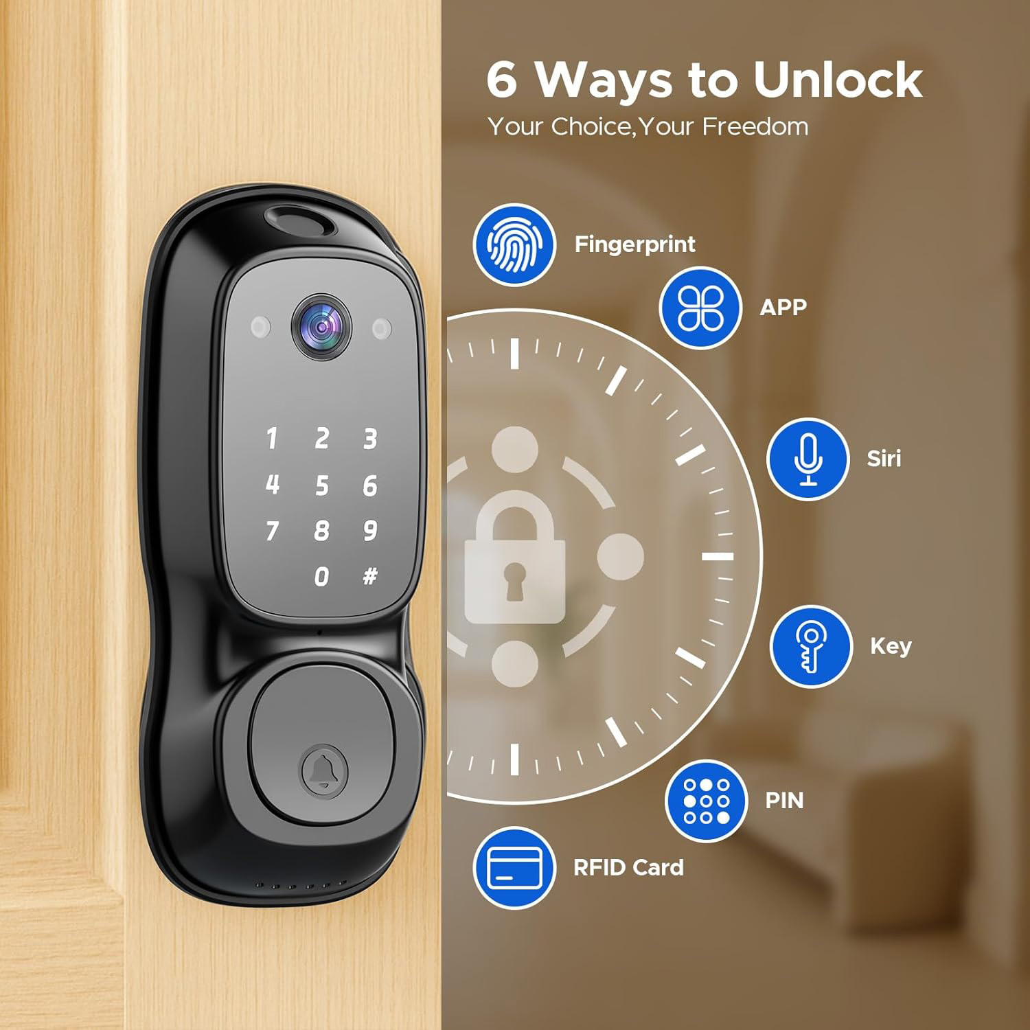 Kunci Pintu Pintar Wifi Tuya ‎ - Electronics & Gadgets Beginning With D ulasan dan harga