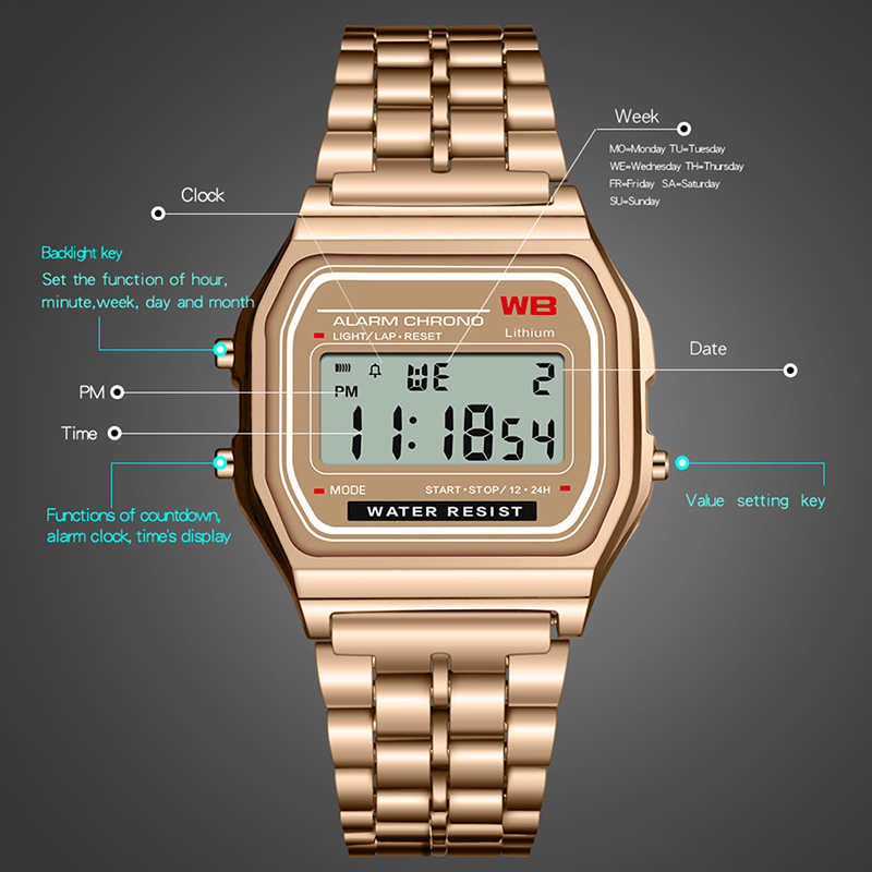 Jam tangan elektronik LED, arl - Electronics Gadgets For Men ulasan dan harga