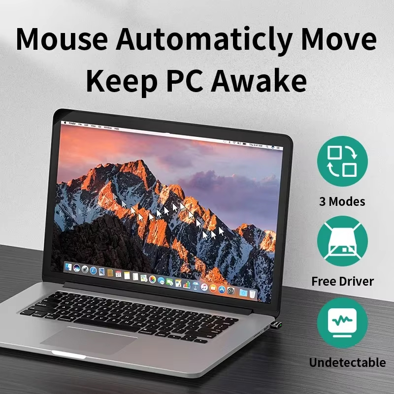 Pelepas USB Mouse Jiggle, Peng - Auto Mouse Mover ulasan dan harga