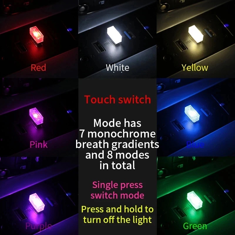 1/4pc Lampu LED Mini USB Mobil - Electronics Gadgets For Car ulasan dan harga
