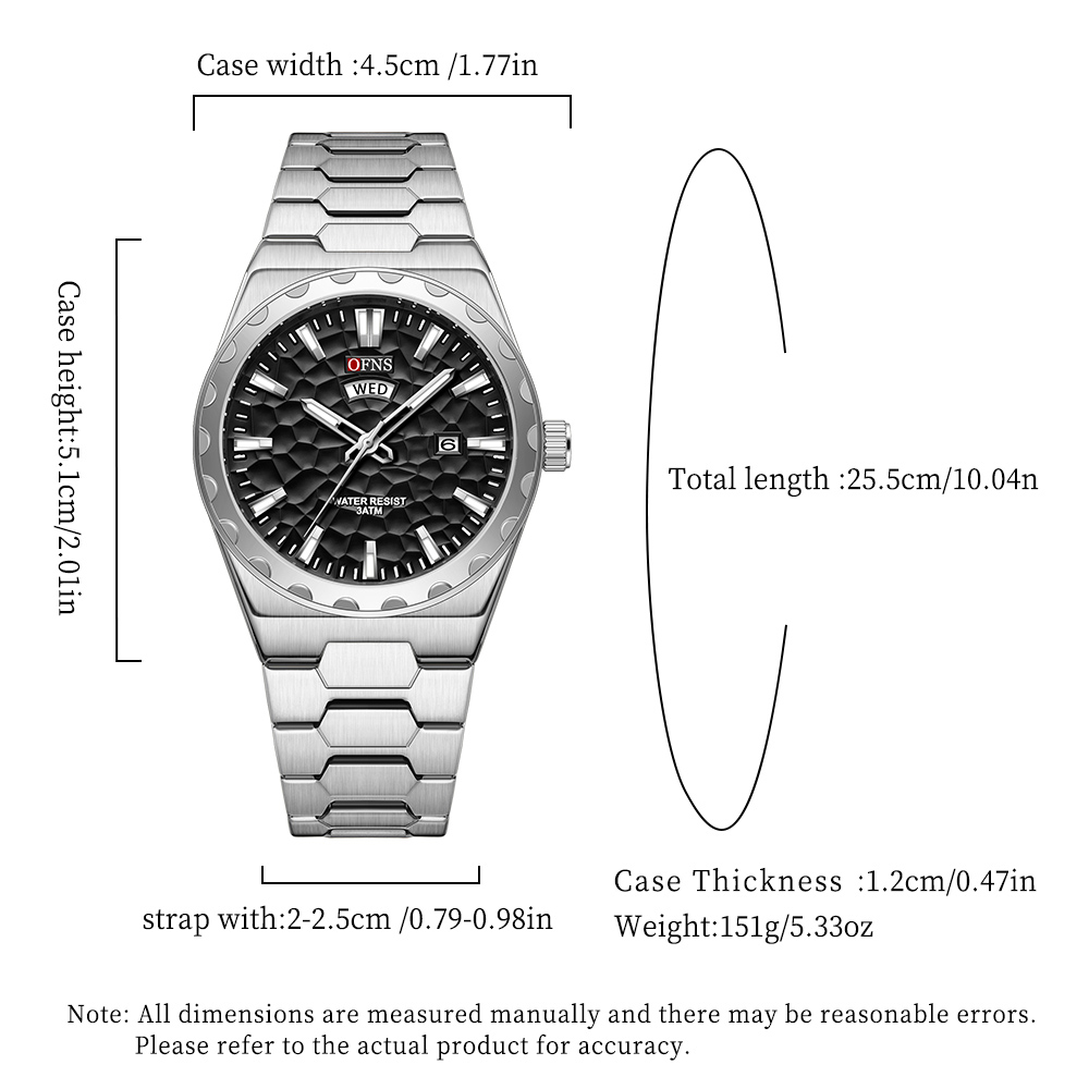 Jam Tangan Pria OFNS Bisnis Qu - Electronics Gadgets For Men ulasan dan harga