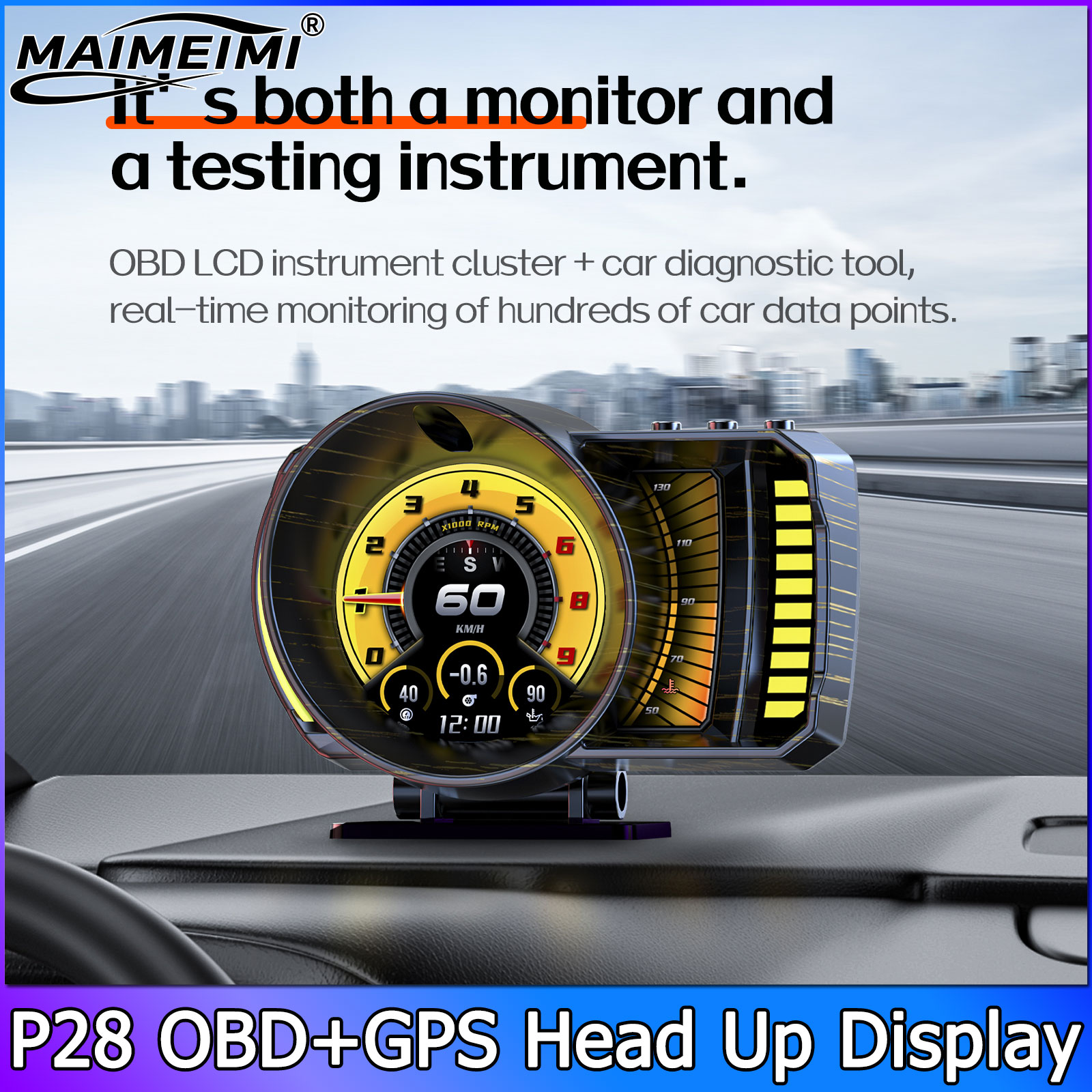 P28 OBD2 GPS Sistem Ganda Mete - Electronics Gadgets For Car ulasan dan harga