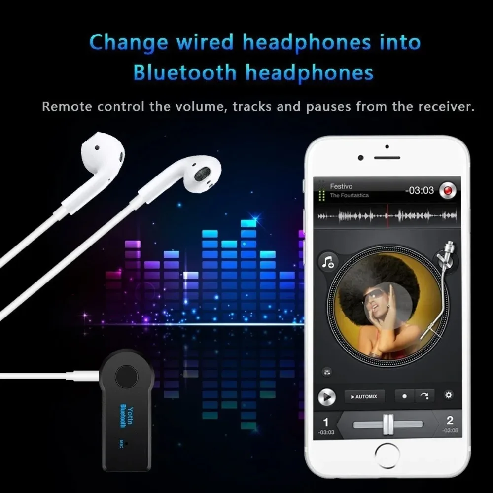 Bluetooth4.2 AUX Audio Stereo  - Electronics Gadgets For Car ulasan dan harga