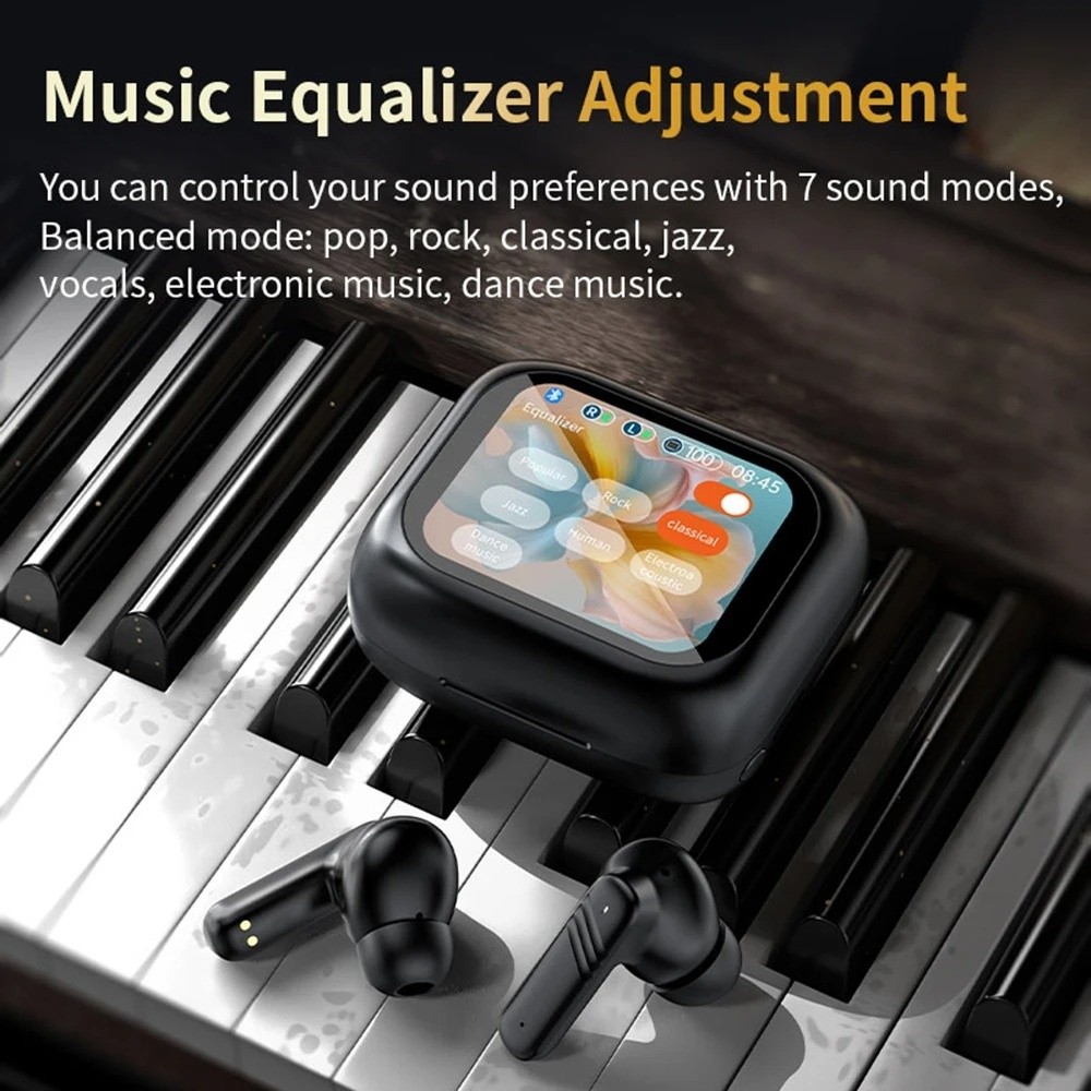 Headphone Bluetooth 5.4 Layar  - Earbuds Anc Wireless ulasan dan harga