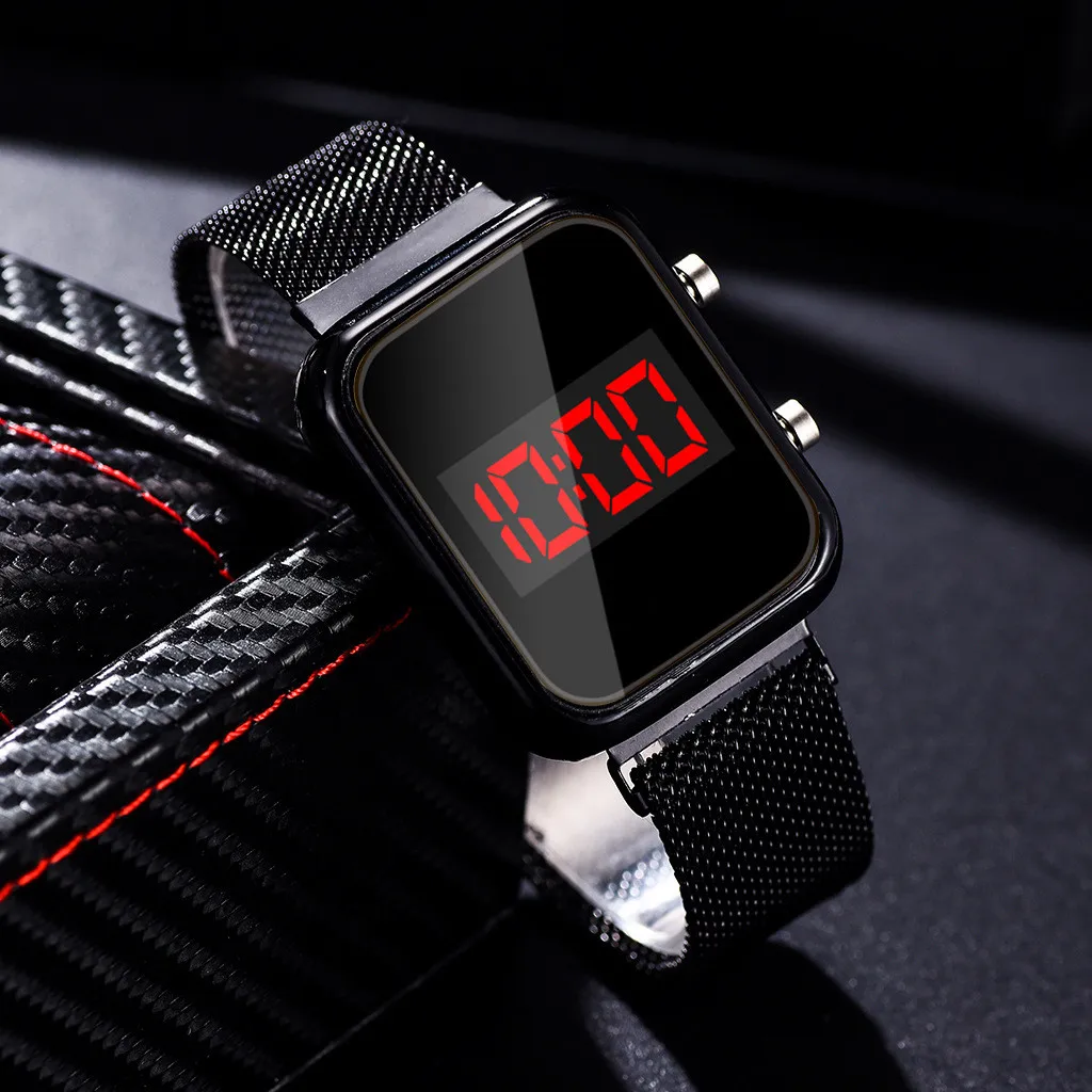 Jam Tangan Digital LED Persegi - Electronics Gadgets For Men ulasan dan harga