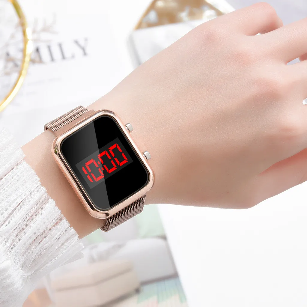 Jam Tangan Digital LED Persegi - Electronics Gadgets For Men ulasan dan harga