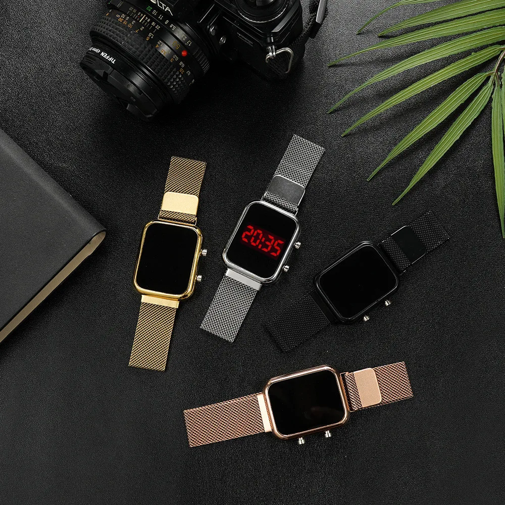 Jam Tangan Digital LED Persegi - Electronics Gadgets For Men ulasan dan harga