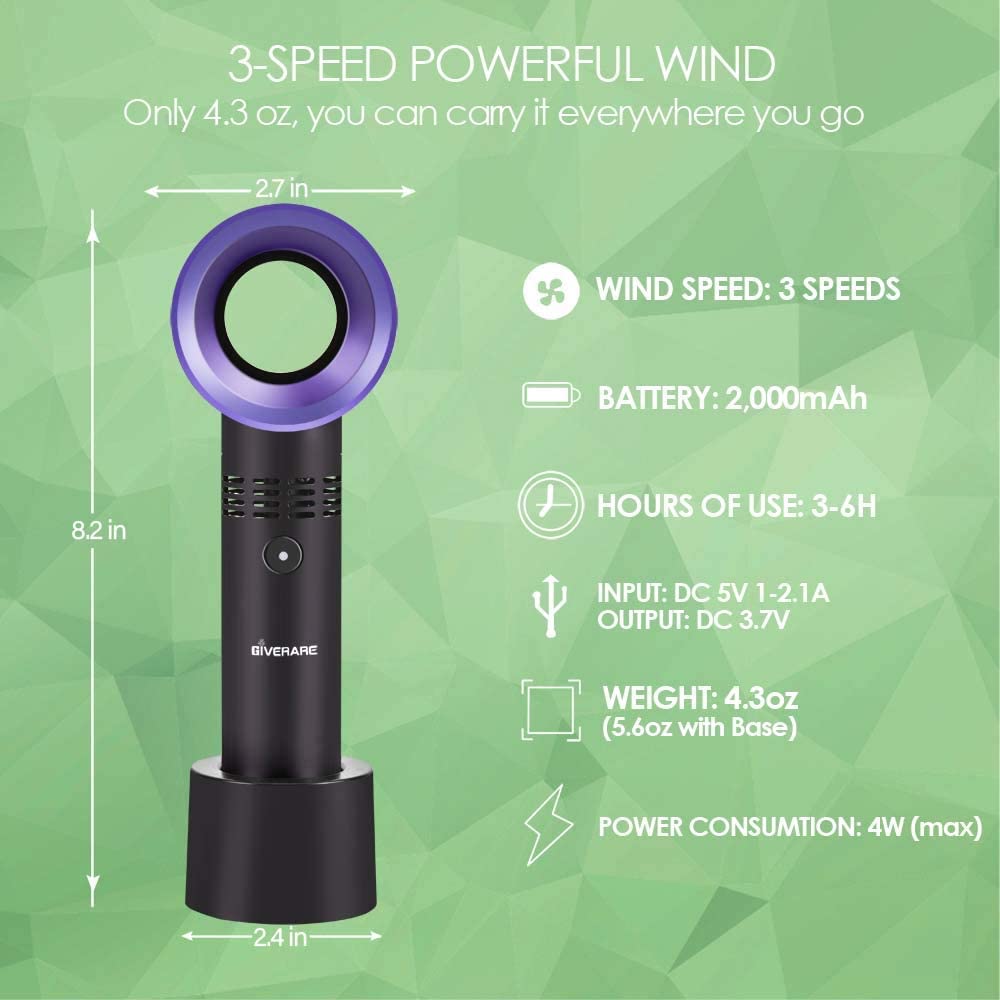 USB Isi Ulang Tanpa Daun Kipas - Smart Electronics Gadgets For Home ulasan dan harga