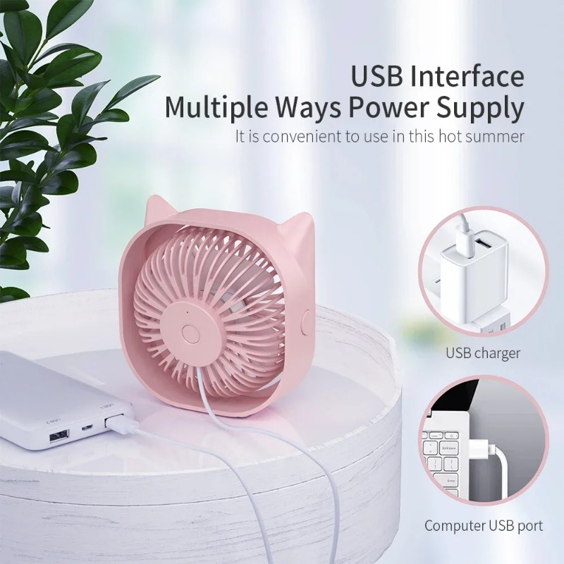 Kipas USB Mini Meja Kipas Keci - Smart Electronics Gadgets For Home ulasan dan harga