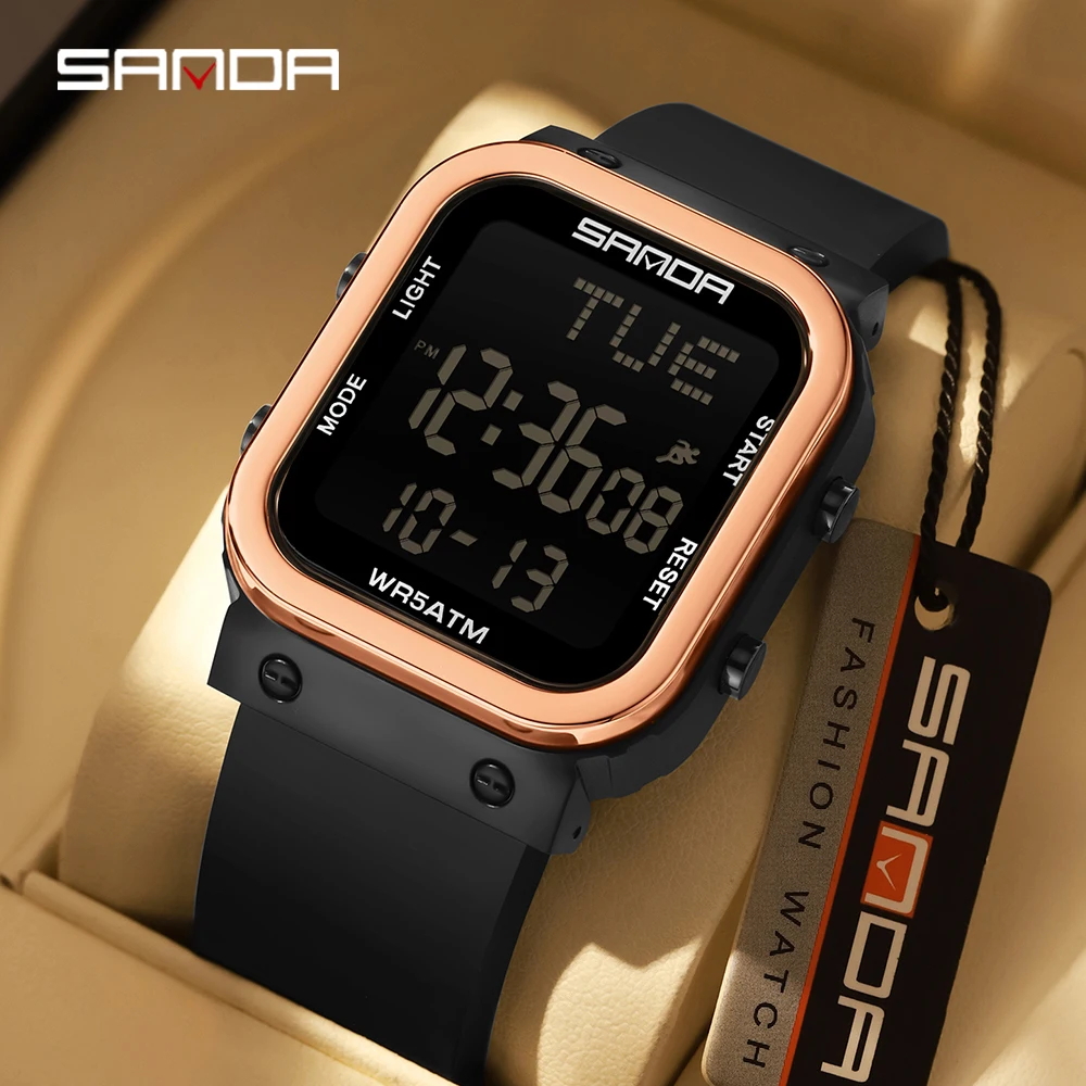 SANDA Jam Tangan Digital Jam T - Electronics Gadgets For Men ulasan dan harga