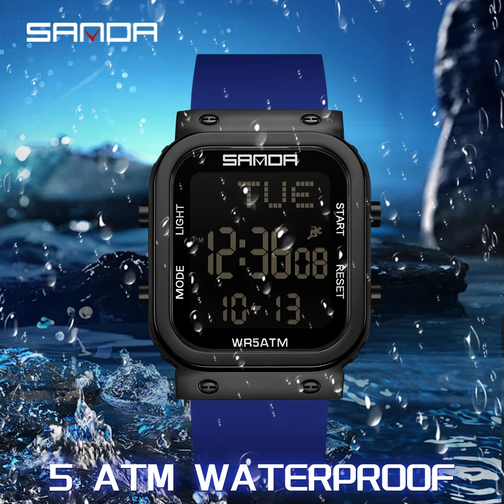 SANDA Jam Tangan Digital Jam T - Electronics Gadgets For Men ulasan dan harga
