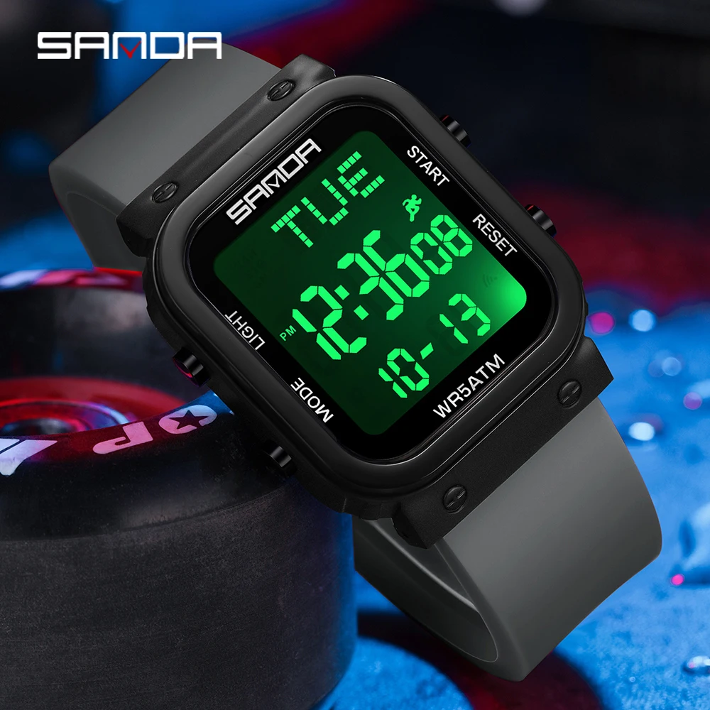 SANDA Jam Tangan Digital Jam T - Electronics Gadgets For Men ulasan dan harga