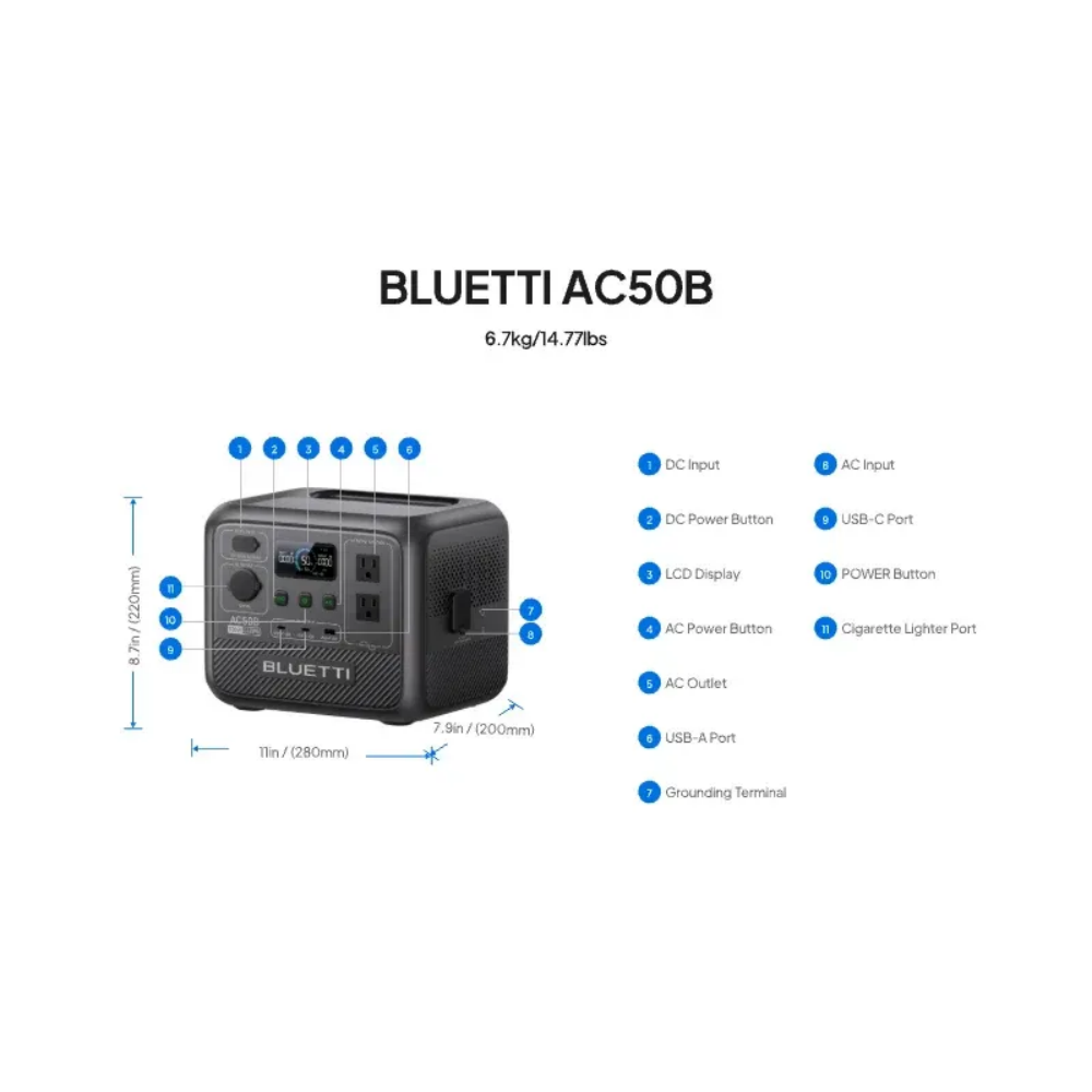 BLUETTI AC50B Pembangkit Listr - Solar Powered Charger ulasan dan harga