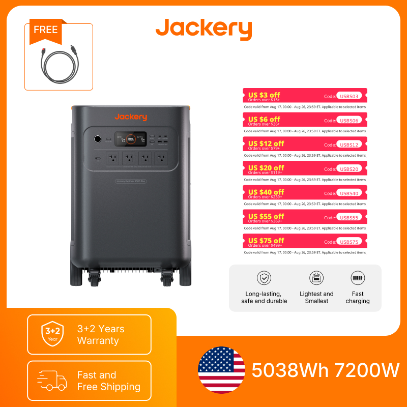 Jackery Explorer 5000 Plus den - Solar Powered Charger ulasan dan harga