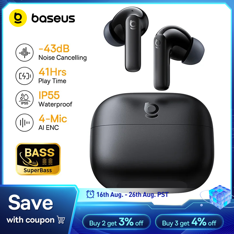 Baseus Bass EP10/BP1 NC -43dB  - Earbuds Anc Wireless ulasan dan harga