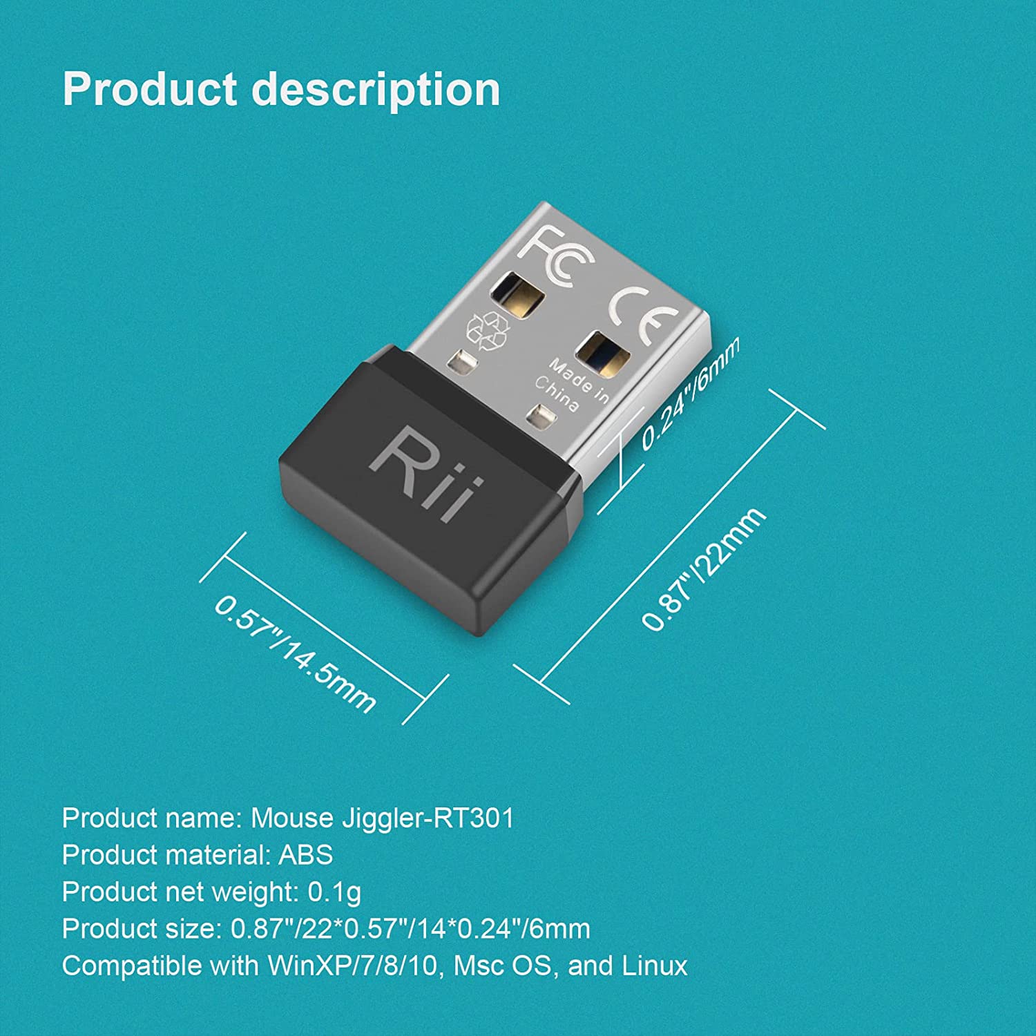 Rii RT301 Jigbler Mouse USB, J - Auto Mouse Mover ulasan dan harga
