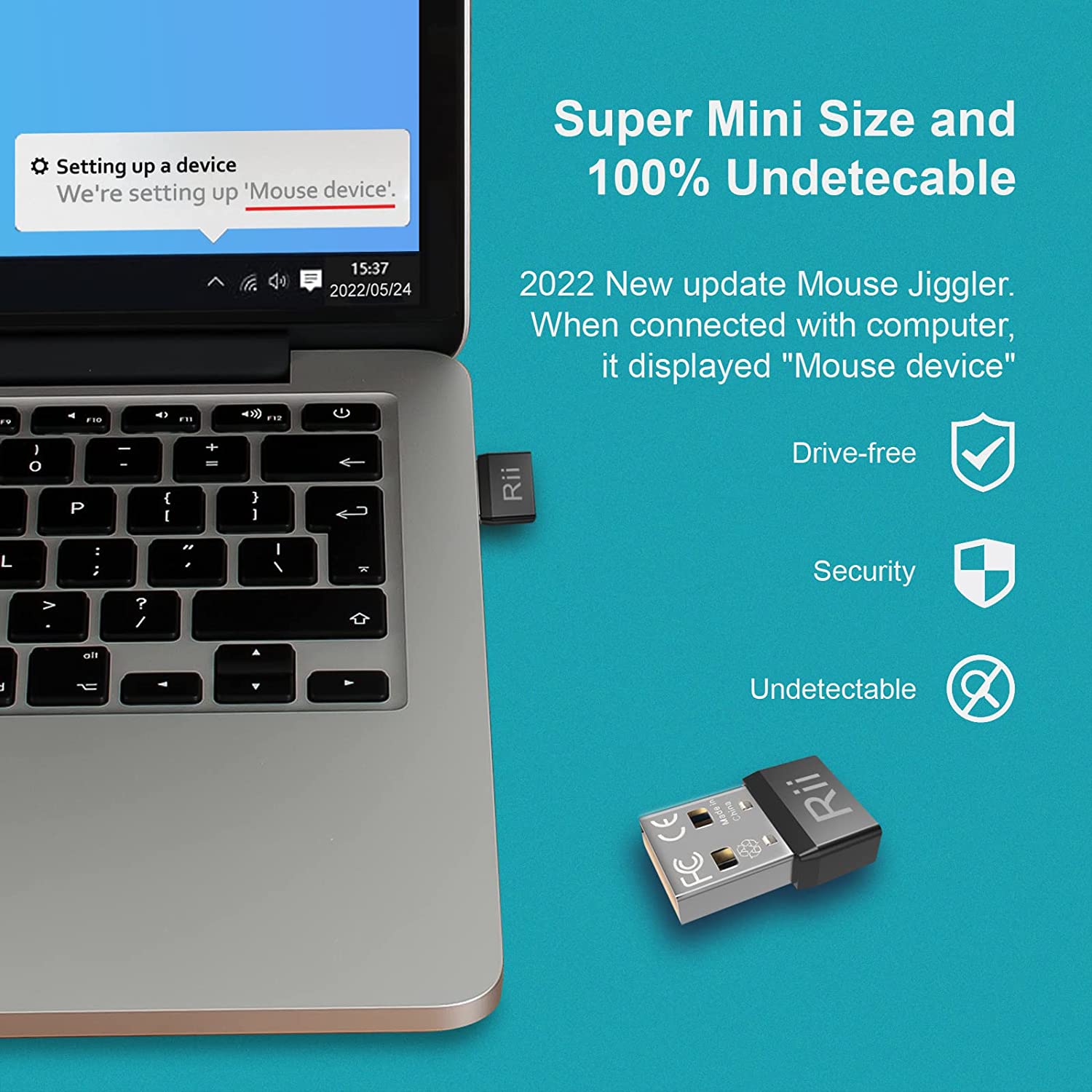 Rii RT301 Jigbler Mouse USB, J - Auto Mouse Mover ulasan dan harga